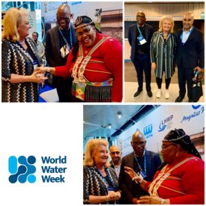 CEO Gabrielle Knufman meets South African officials during World Water Week 2025 in Sweden